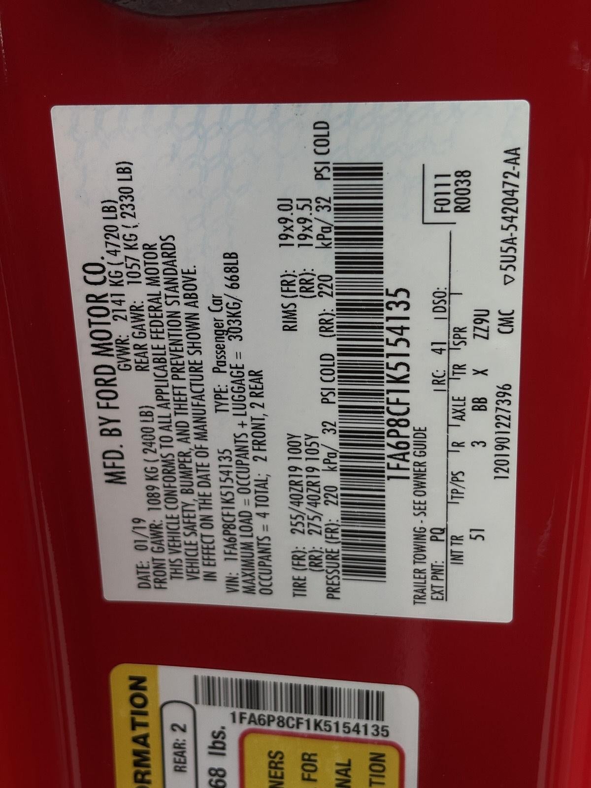 2019 Ford Mustang GT