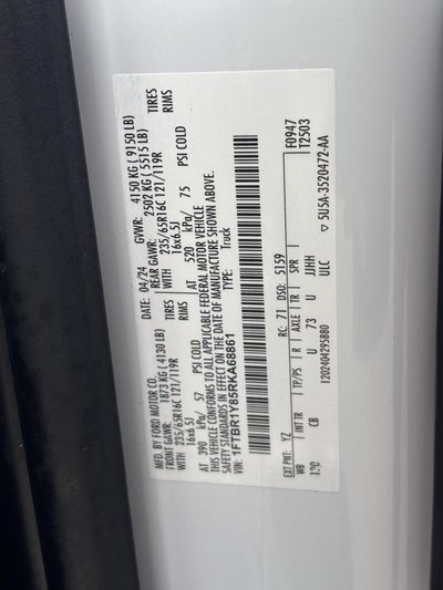 2024 Ford Transit Cargo Van Base