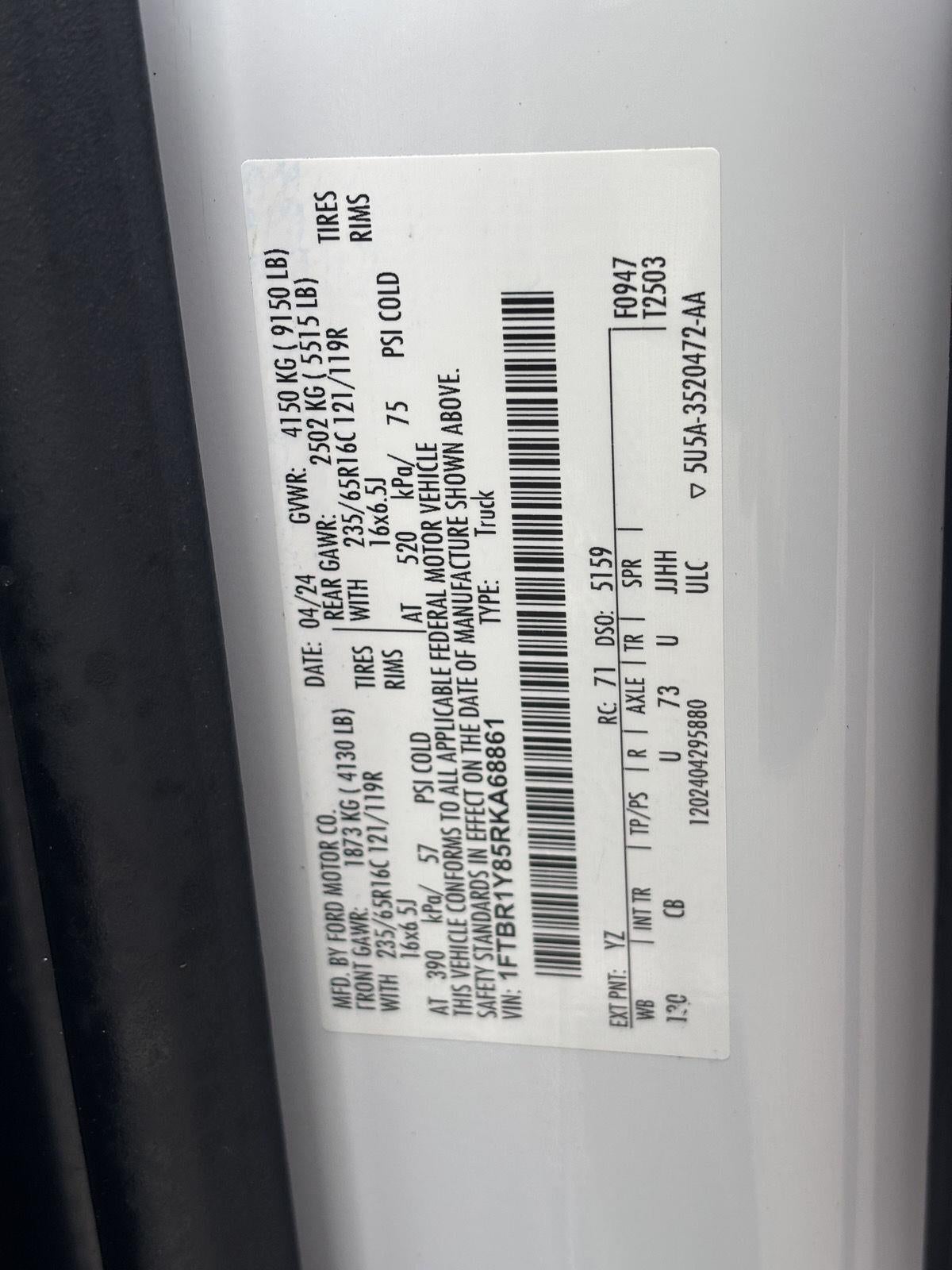 2024 Ford Transit Cargo Van Base