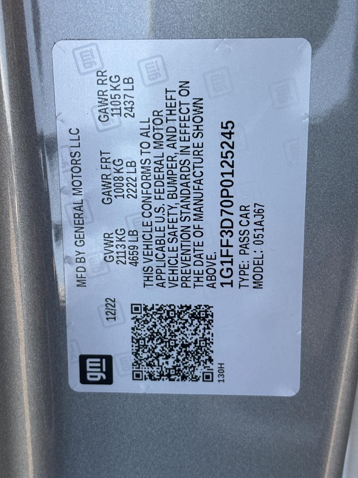 2023 Chevrolet Camaro LT1