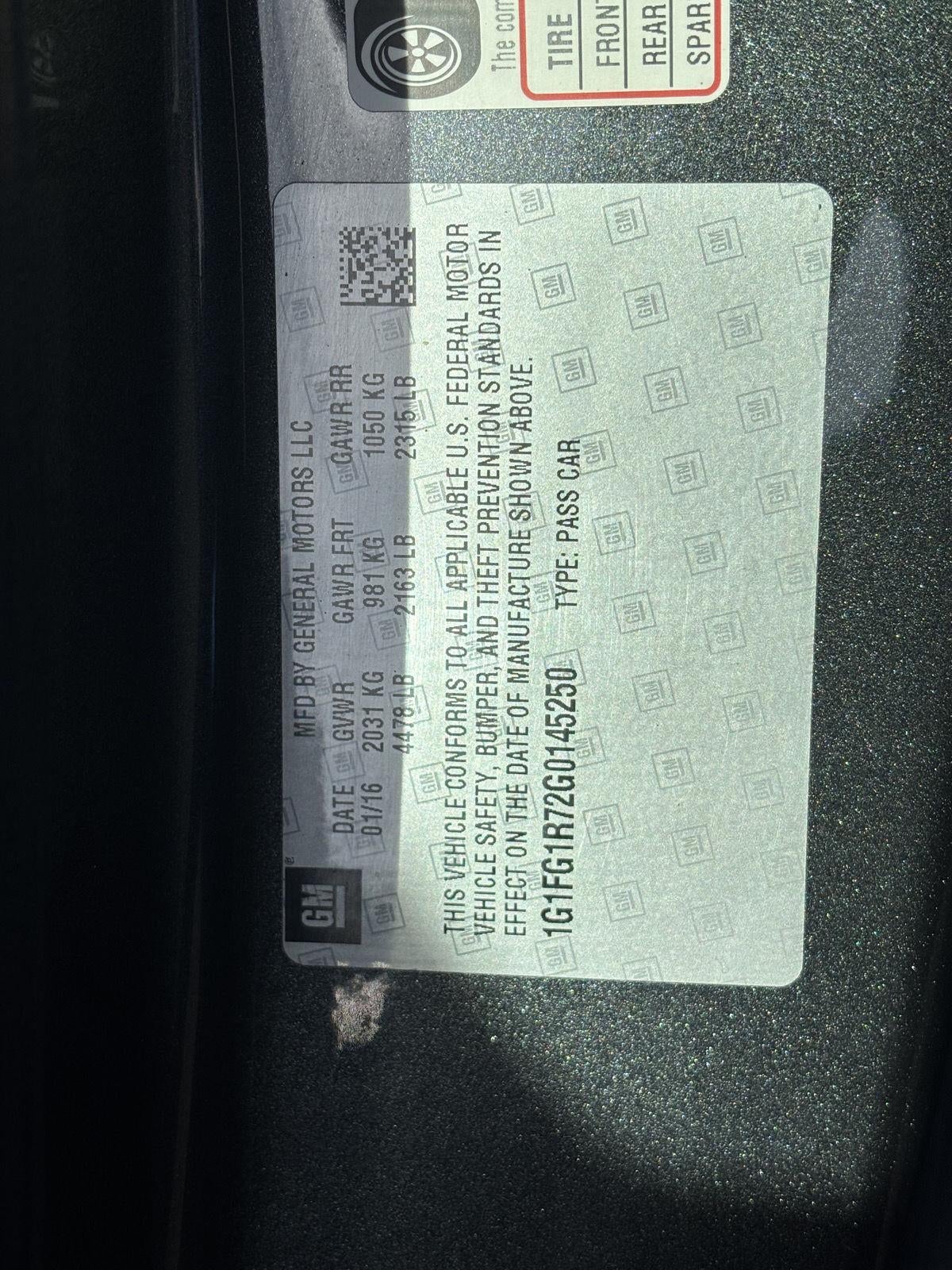 2016 Chevrolet Camaro 2SS