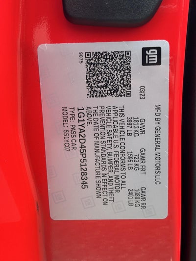 2023 Chevrolet Corvette Stingray 1LT