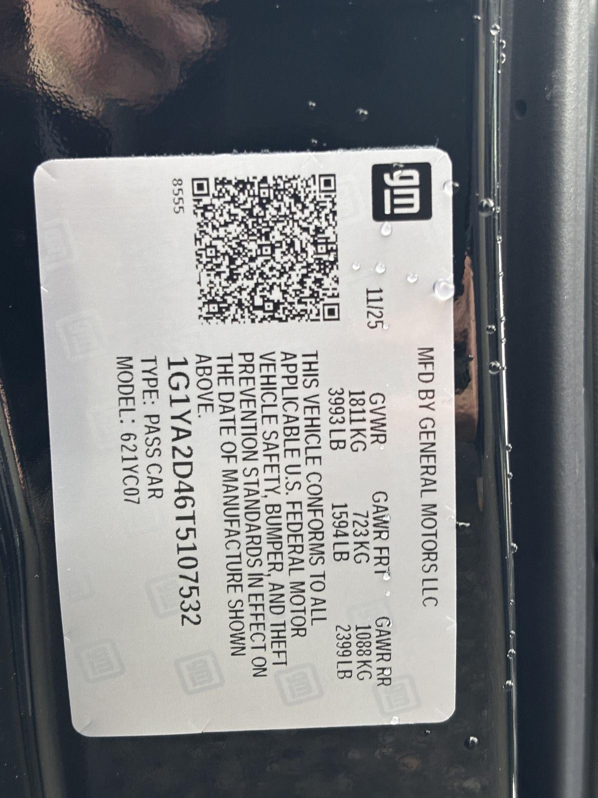 2026 Chevrolet Corvette Stingray 1LT