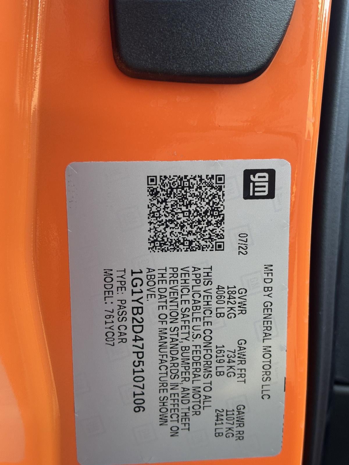 2023 Chevrolet Corvette Stingray 2LT