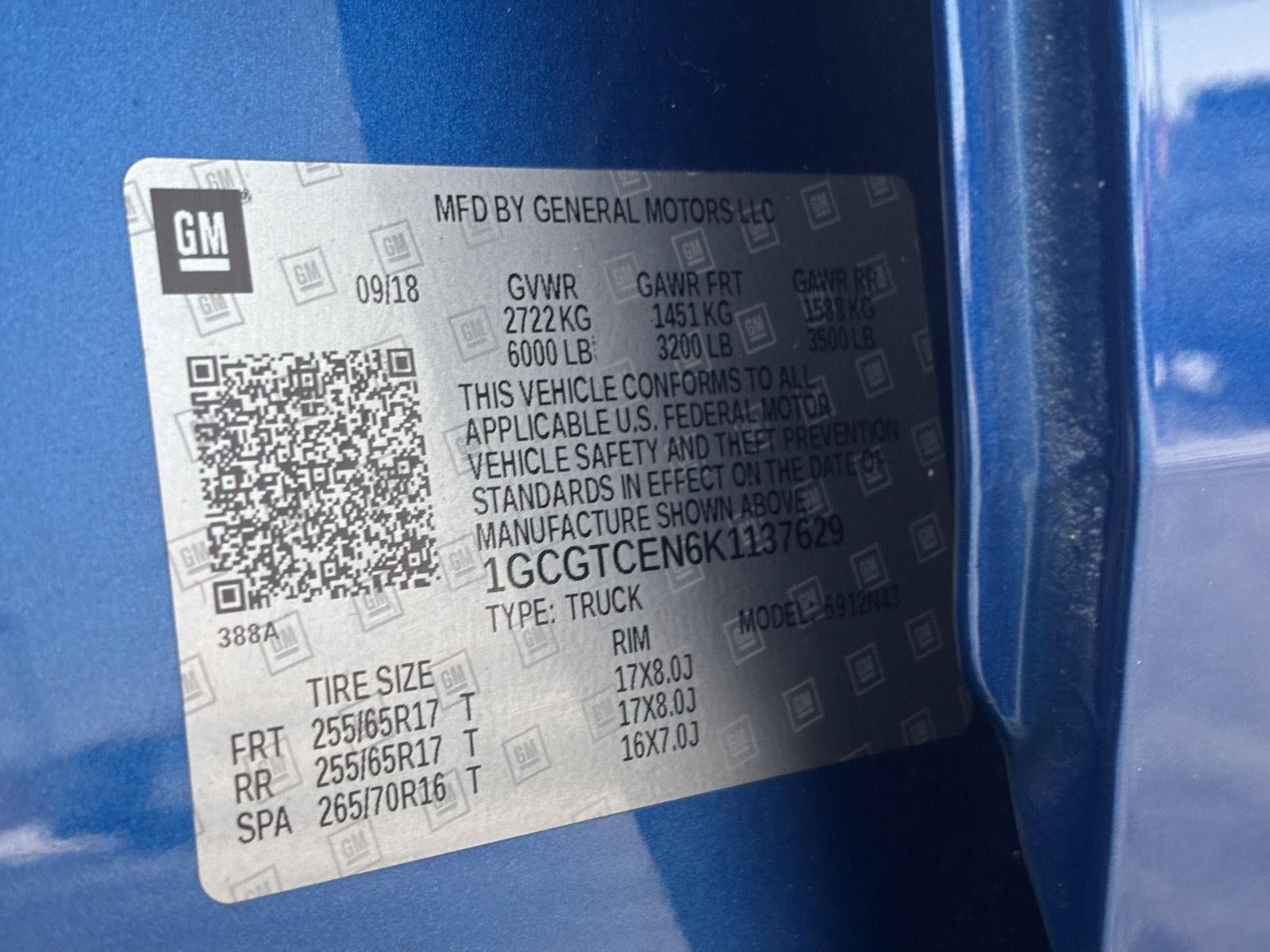 2019 Chevrolet Colorado 4WD LT