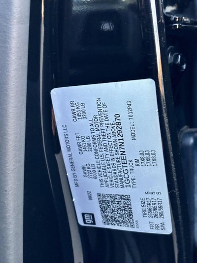 2022 Chevrolet Colorado ZR2