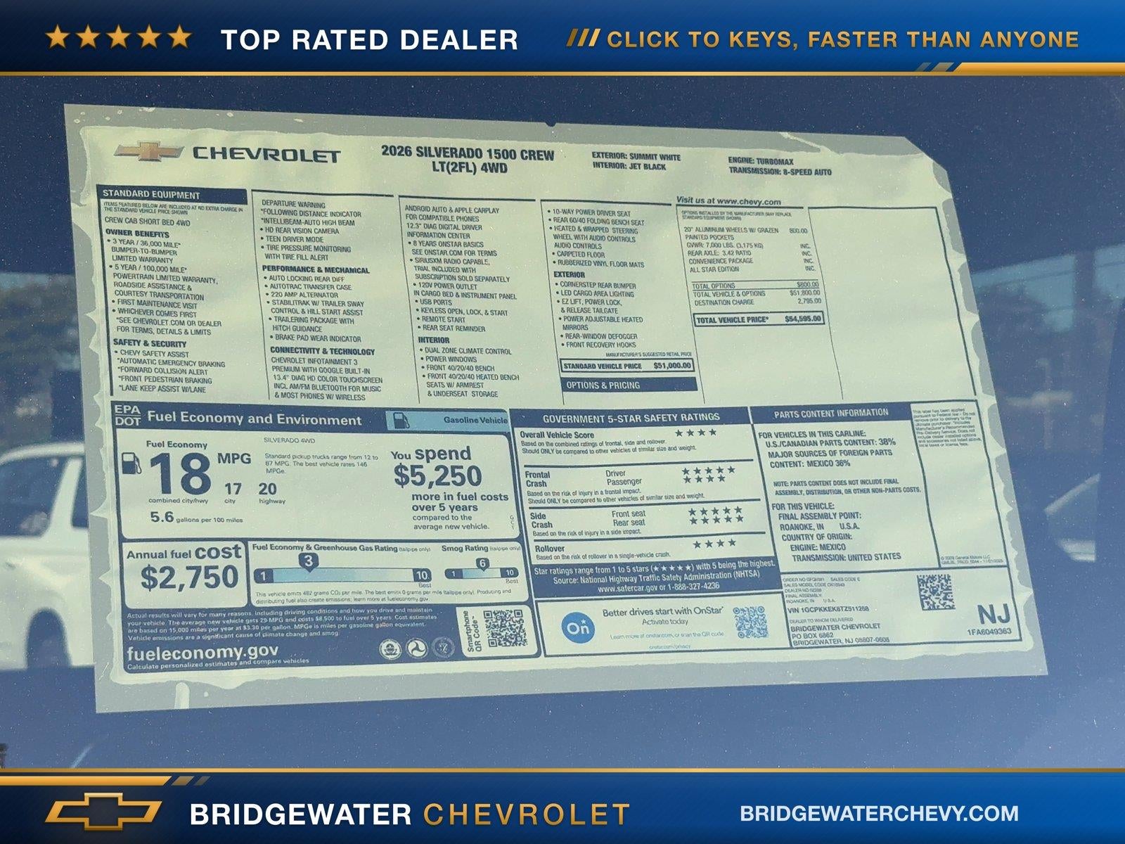 2026 Chevrolet Silverado 1500 LT (2FL)