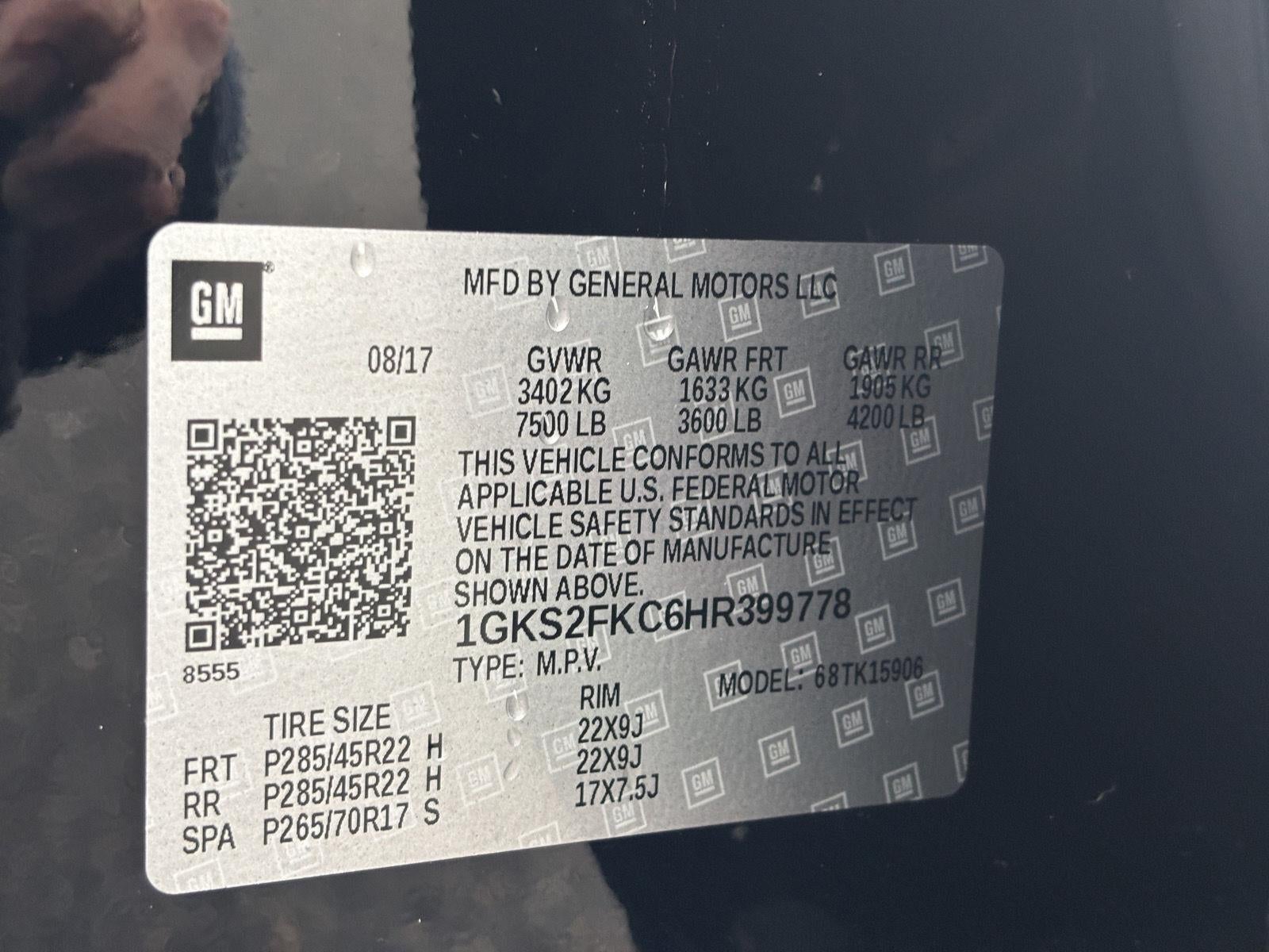 2017 GMC Yukon XL SLE