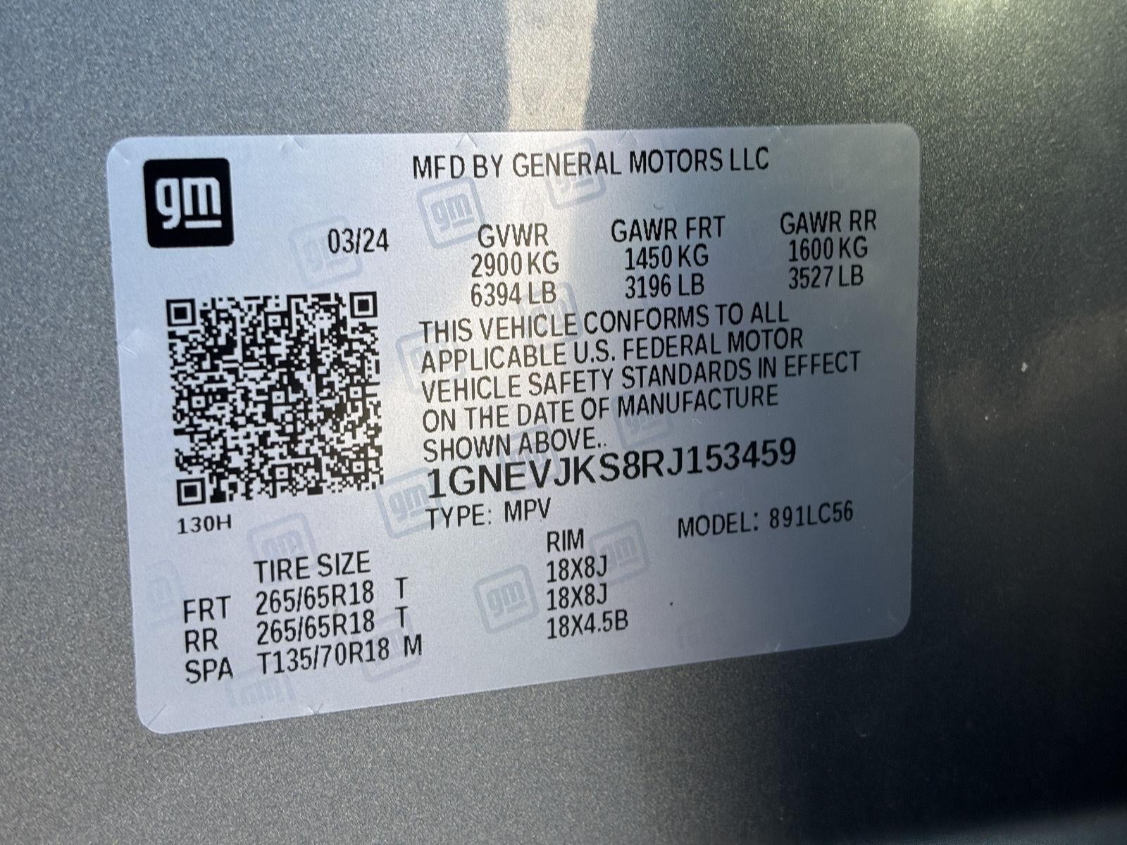 2024 Chevrolet Traverse Z71