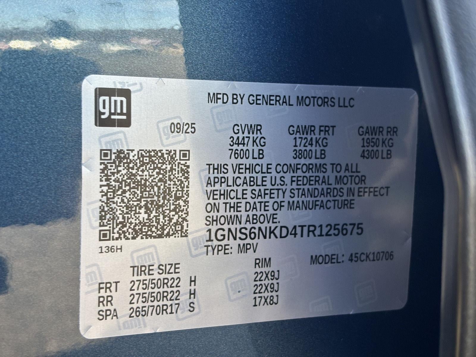 2026 Chevrolet Tahoe LT