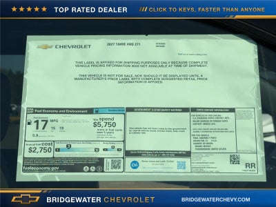 2027 Chevrolet Tahoe Z71