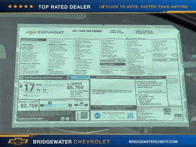 2027 Chevrolet Tahoe Premier