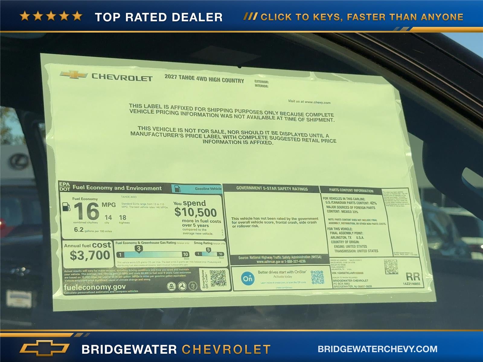 2027 Chevrolet Tahoe High Country