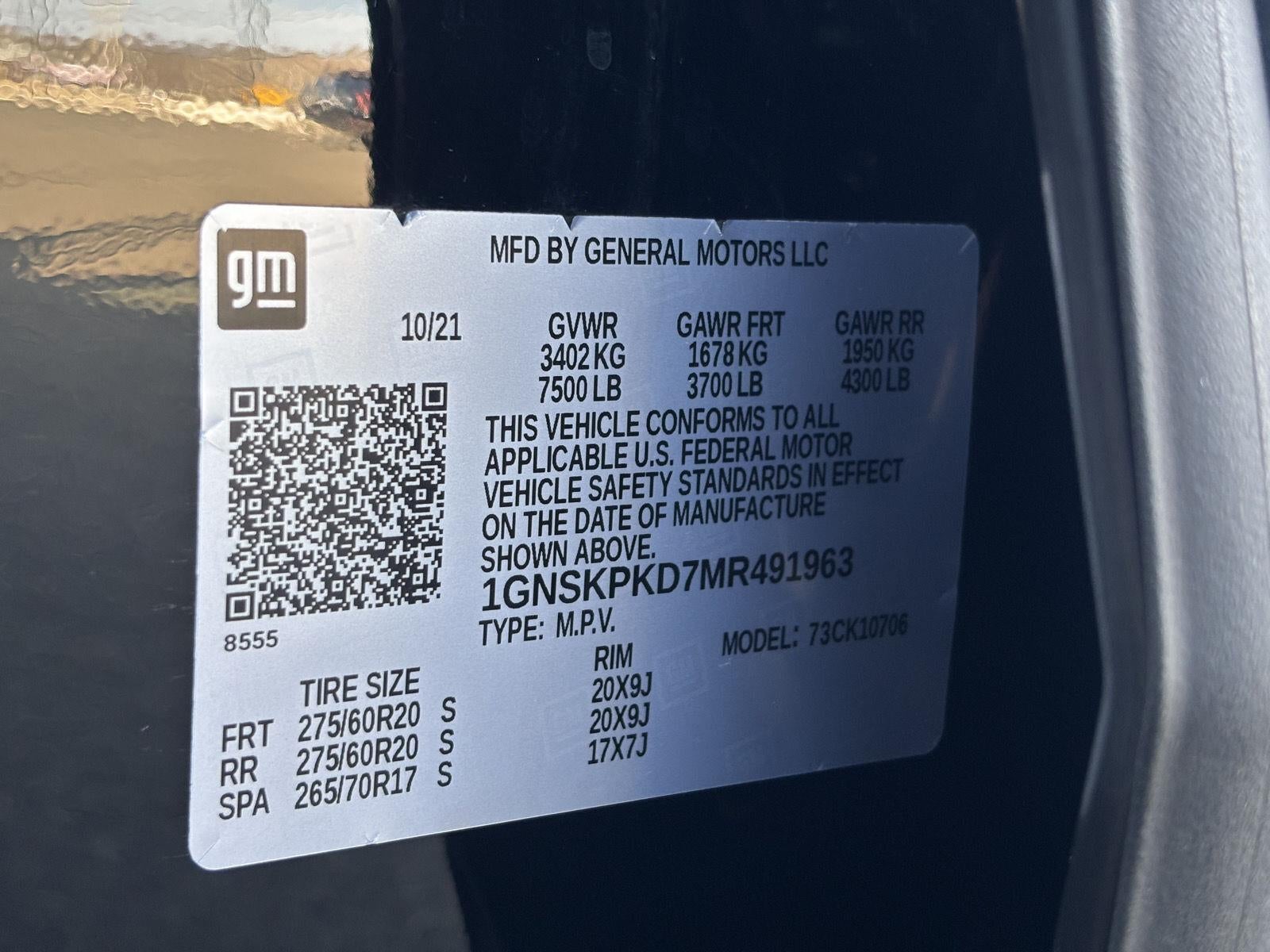 2021 Chevrolet Tahoe Z71