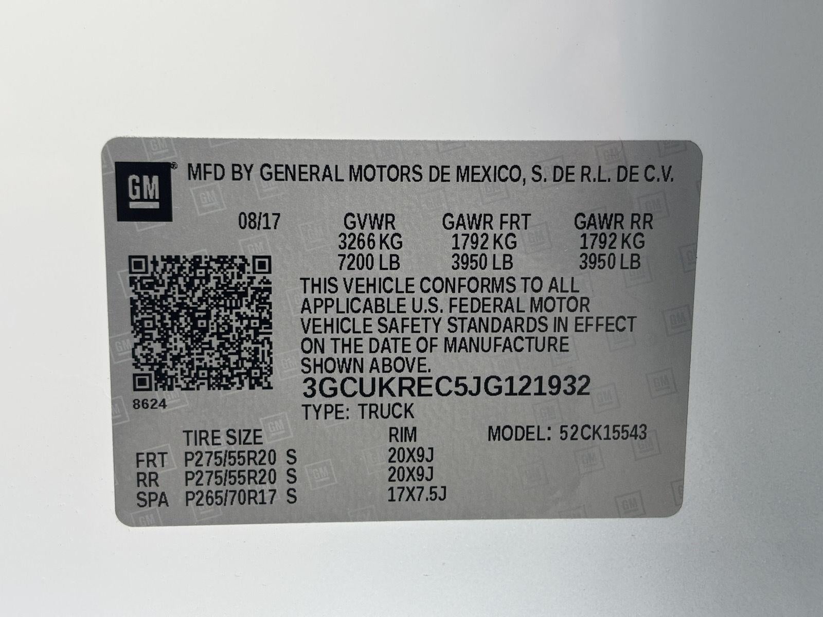 2018 Chevrolet Silverado 1500 LT