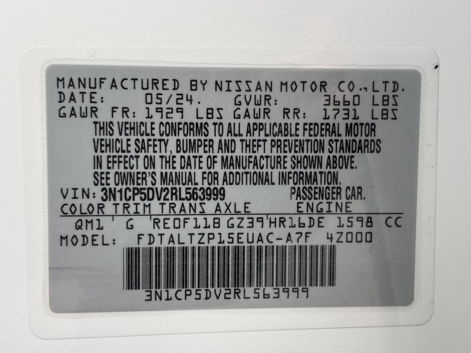 2024 Nissan Kicks SR Xtronic CVT