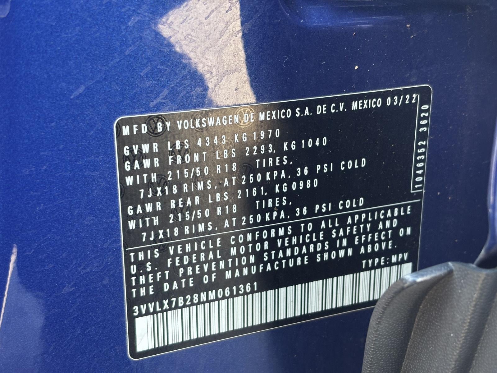 2022 Volkswagen Taos 1.5T SE