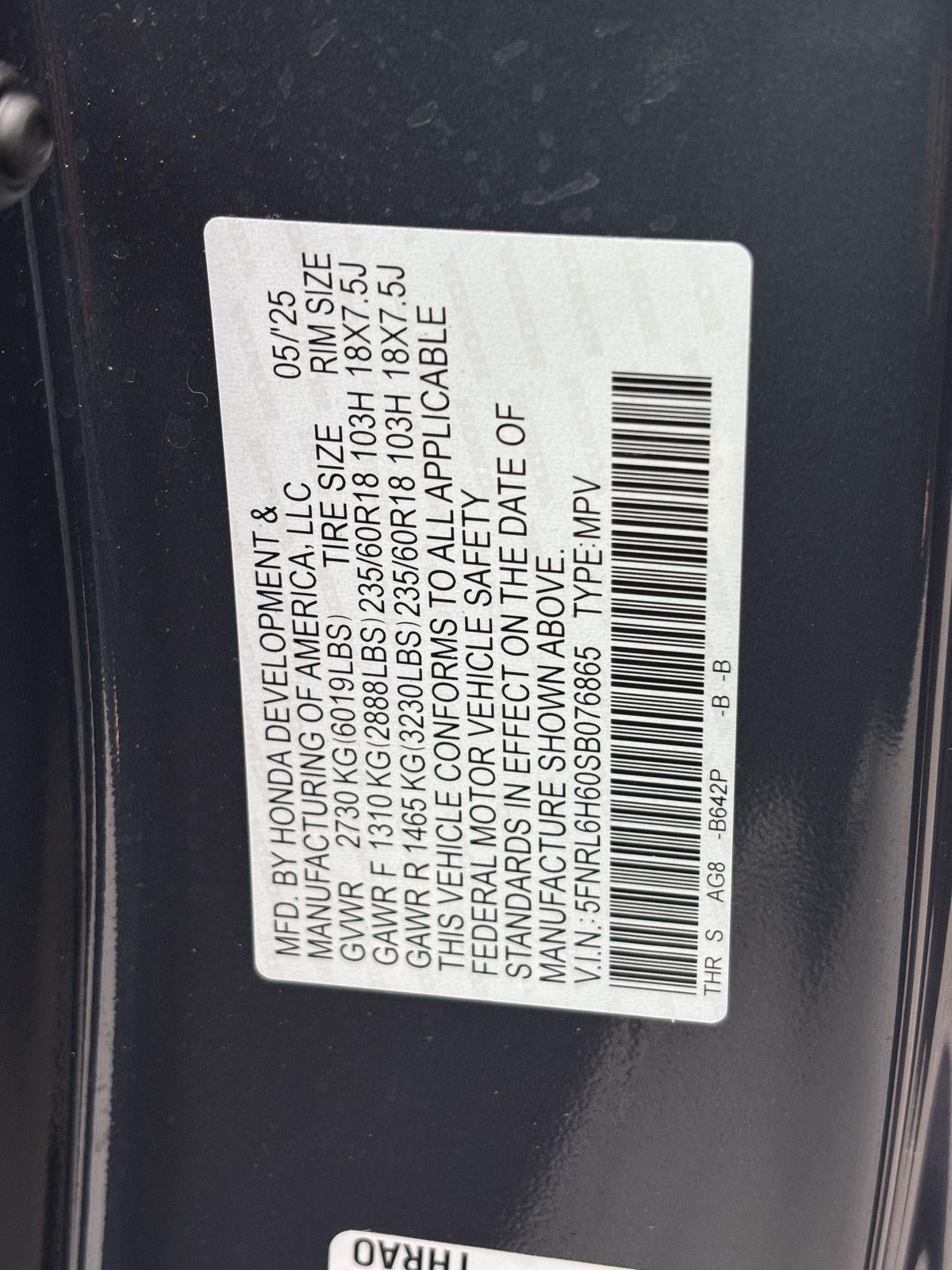 2025 Honda Odyssey EX-L