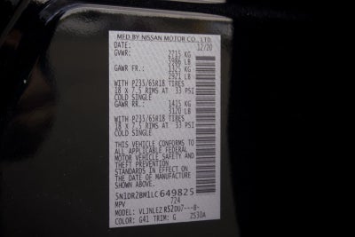 2020 Nissan Pathfinder SV 4WD