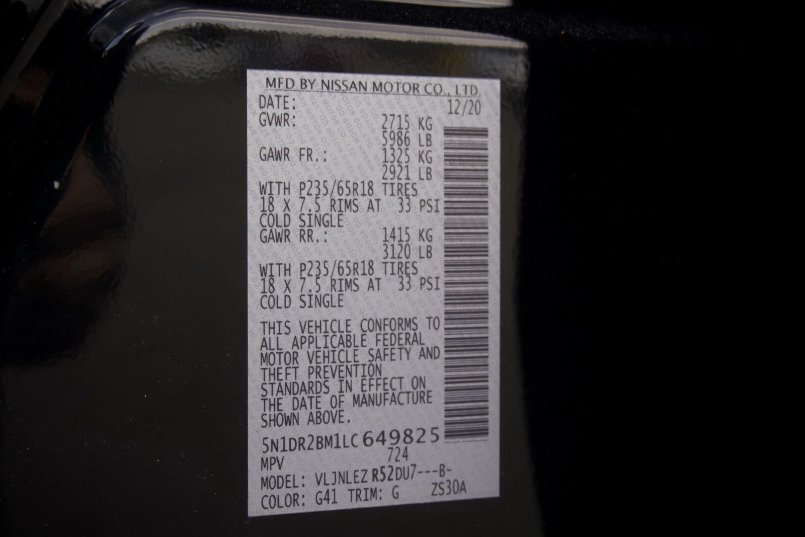 2020 Nissan Pathfinder SV 4WD