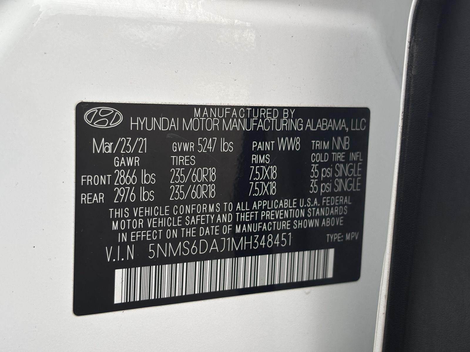 2021 Hyundai Santa Fe SEL