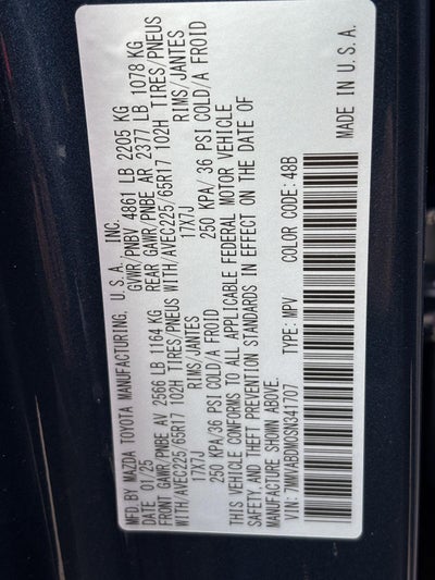 2025 Mazda Mazda CX-50 2.5 S Premium Package