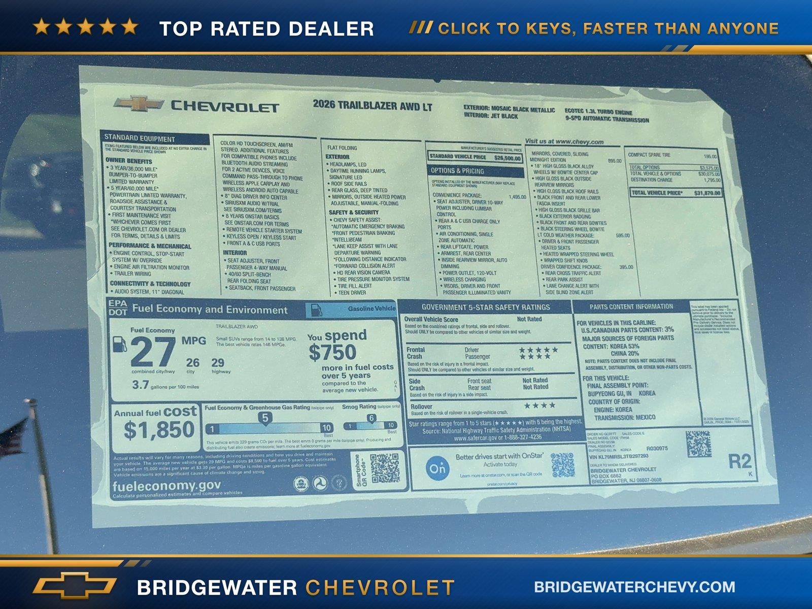 2026 Chevrolet Trailblazer LT