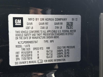 2022 Chevrolet Trax LT