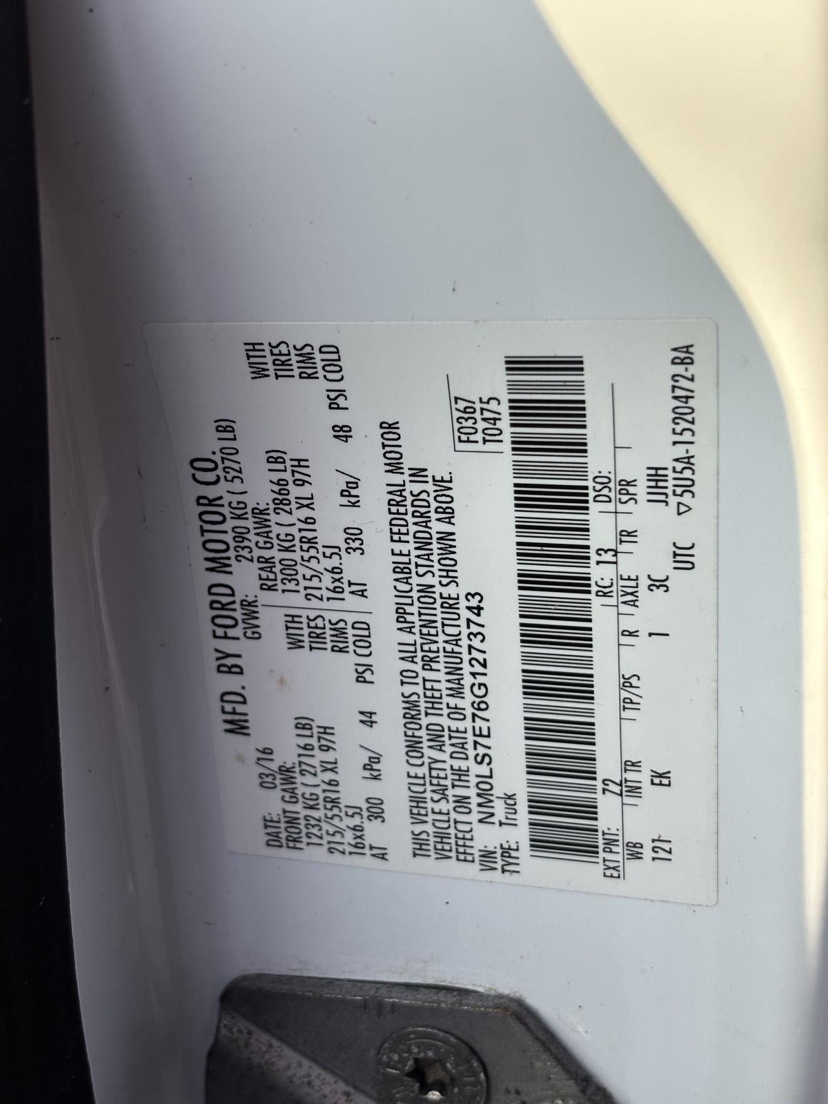 2016 Ford Transit Connect XL