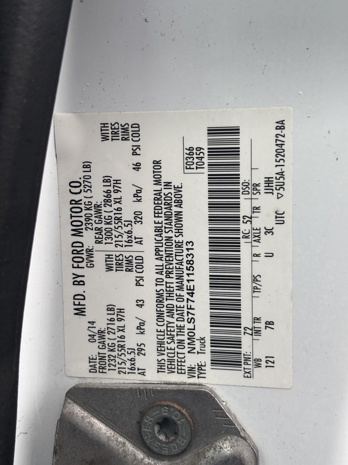 2014 Ford Transit Connect XLT